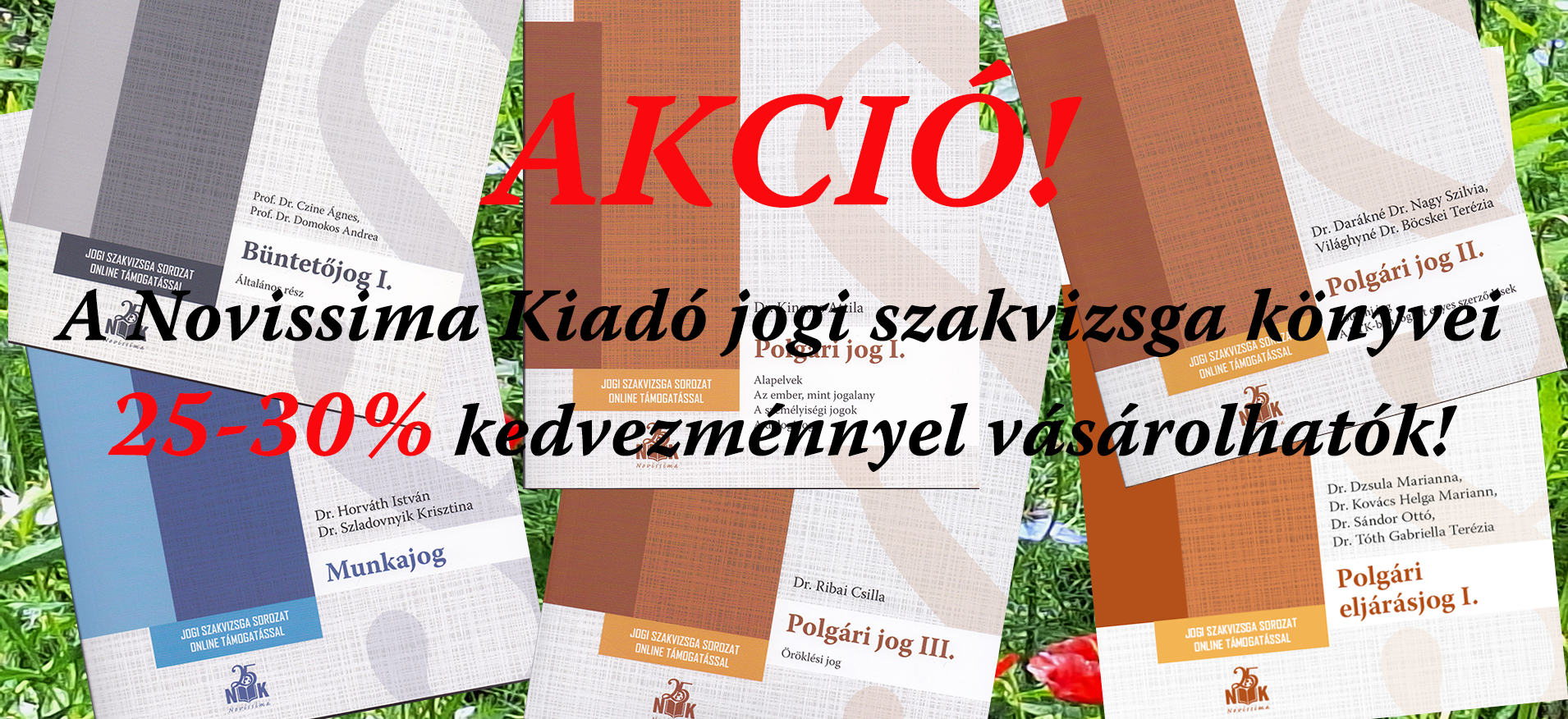 Jogi szakvizsga könyvek akciója