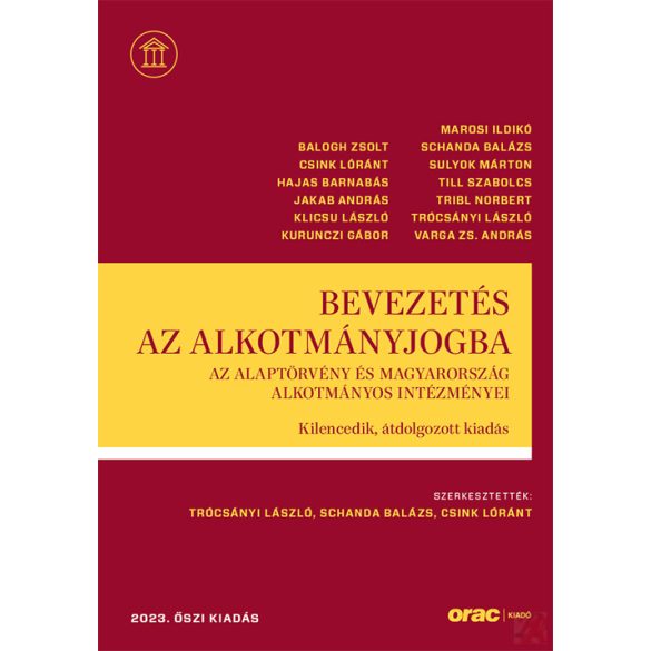 BEVEZETÉS AZ ALKOTMÁNYJOGBA (2023)