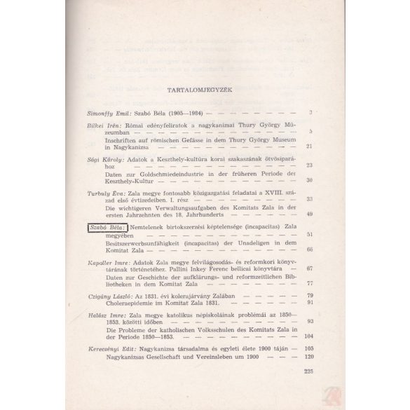 KÖZLEMÉNYEK ZALA MEGYE KÖZGYŰJTEMÉNYEINEK KUTATÁSAIBÓL 1984-1985