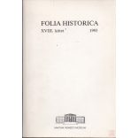 FOLIA HISTORICA XVIII. (1993)