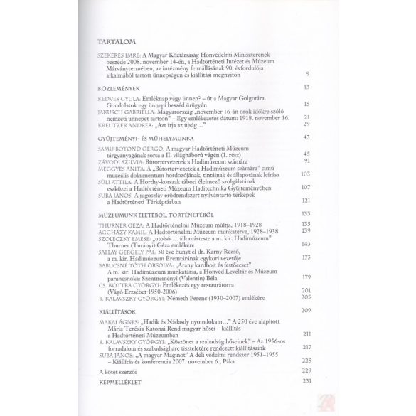 A HADTÖRTÉNETI MÚZEUM ÉRTESÍTŐJE 10.