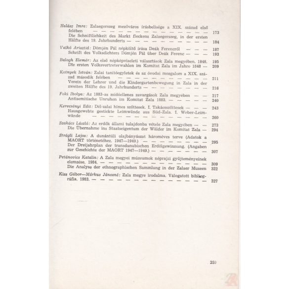 KÖZLEMÉNYEK ZALA MEGYE KÖZGYŰJTEMÉNYEINEK KUTATÁSAIBÓL 1986