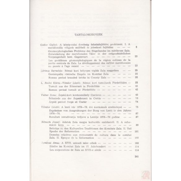 KÖZLEMÉNYEK ZALA MEGYE KÖZGYŰJTEMÉNYEINEK KUTATÁSAIBÓL 1979