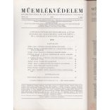 MŰEMLÉKVÉDELEM - XVII. évf., 1973/1.