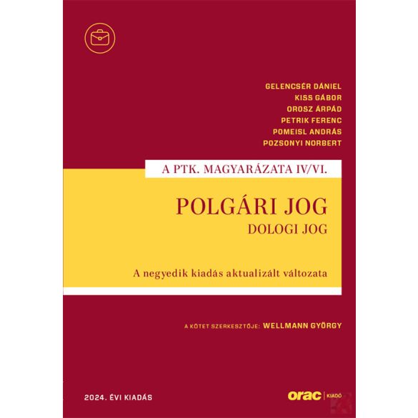 POLGÁRI JOG IV/VI. - Dologi jog (2024) [Előrendelhető]