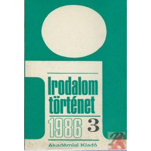 IRODALOMTÖRTÉNET 1986/3