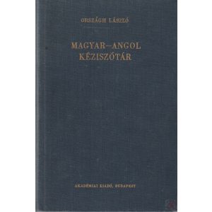 MAGYAR-ANGOL KÉZISZÓTÁR