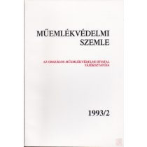 MŰEMLÉKVÉDELMI SZEMLE 1993/2
