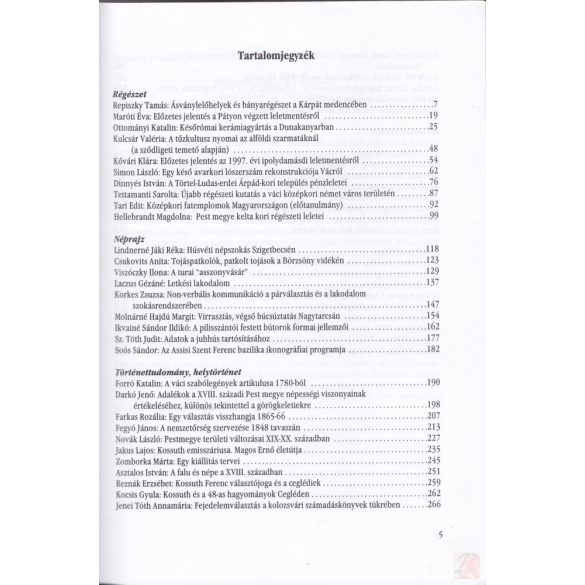 KUTATÁSOK PEST MEGYÉBEN. TUDOMÁNYOS KONFERENCIA II.