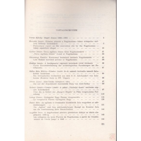 KÖZLEMÉNYEK ZALA MEGYE KÖZGYŰJTEMÉNYEINEK KUTATÁSAIBÓL 1982-1983
