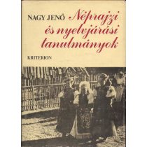 NÉPRAJZI ÉS NYELVJÁRÁSI TANULMÁNYOK