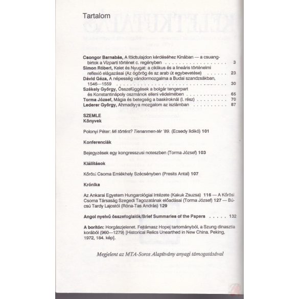 KELETKUTATÁS 1990 tavasz