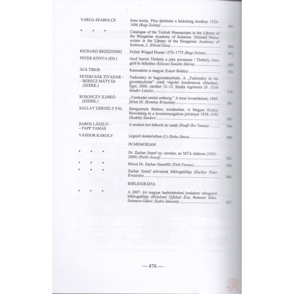 HADTÖRTÉNELMI KÖZLEMÉNYEK 2010/1-2