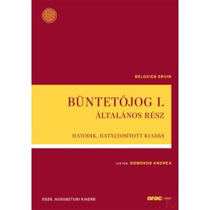 BÜNTETŐJOG I. - ÁLTALÁNOS RÉSZ (2025)