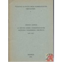   AZ EÖTVÖS LORÁND TUDOMÁNYEGYETEM FILOZÓFIAI TANSZÉKÉNEK TÖRTÉNETE 1867-1918