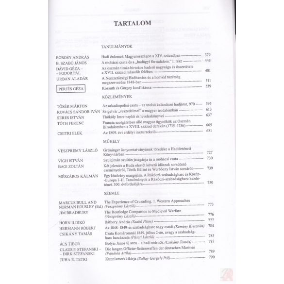 HADTÖRTÉNELMI KÖZLEMÉNYEK 2004/2