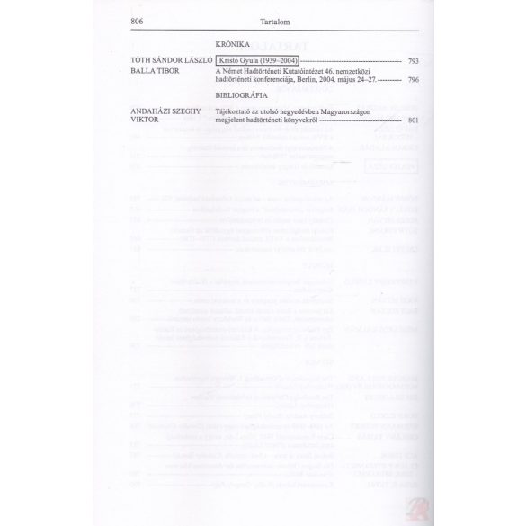 HADTÖRTÉNELMI KÖZLEMÉNYEK 2004/2
