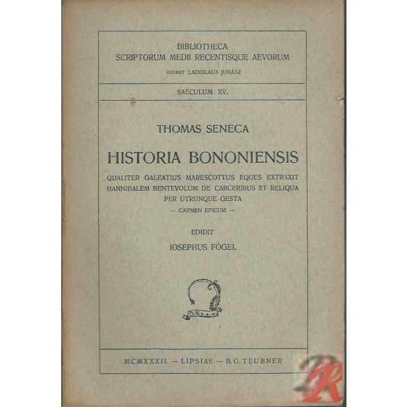 HISTORIA BONONIENSIS