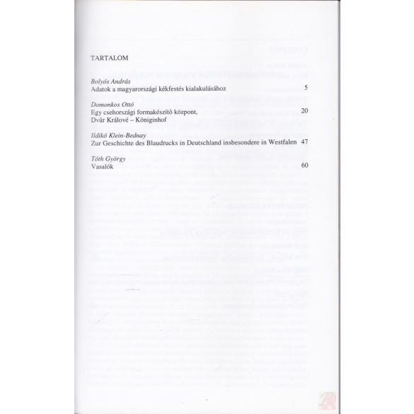 TEXTIL- ÉS TEXTILRUHÁZATI MÚZEUM ÉVKÖNYVE (XI.) 2003