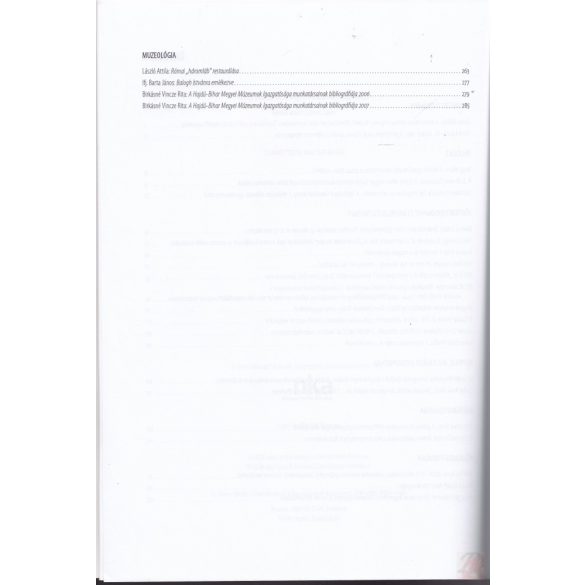 A DEBRECENI DÉRI MÚZEUM ÉVKÖNYVE 2007