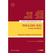 POLGÁRI JOG II/VI. - A jogi személy (2021)