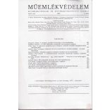 MŰEMLÉKVÉDELEM - XXVI. évf., 1982/3.