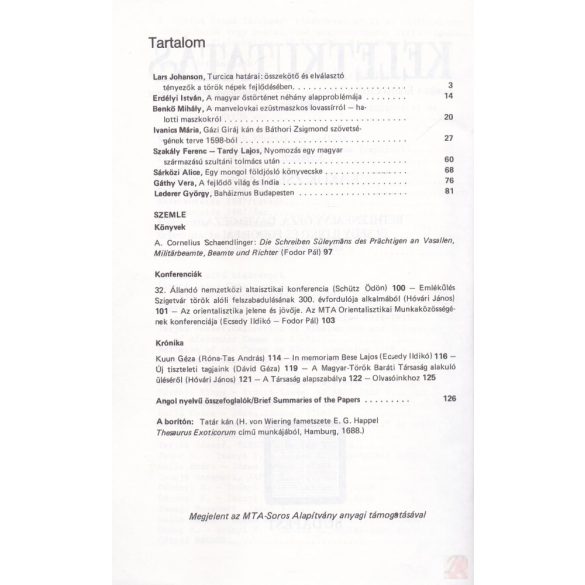 KELETKUTATÁS 1989 ősz