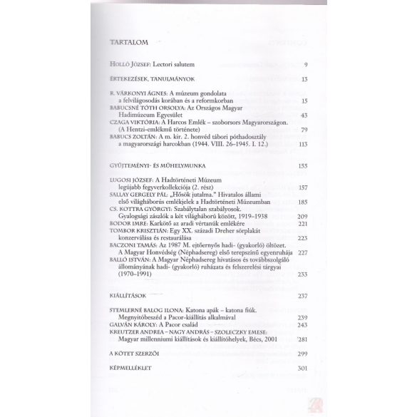 A HADTÖRTÉNETI MÚZEUM ÉRTESÍTŐJE 6.