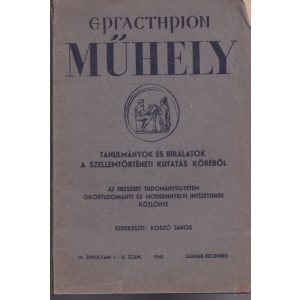 MŰHELY (Ergasterion) 1940. január-december