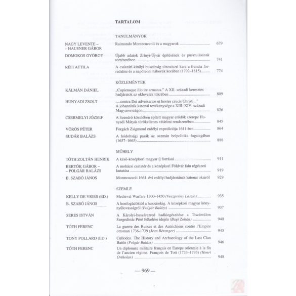 HADTÖRTÉNELMI KÖZLEMÉNYEK 2011/3