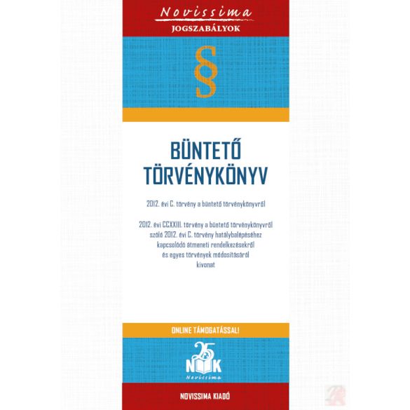 BÜNTETŐ TÖRVÉNYKÖNYV - 2026. február 9.