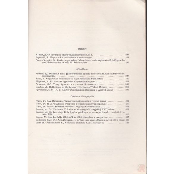 STUDIA SLAVICA Tomus XXIV, Fasciculi 3-4.