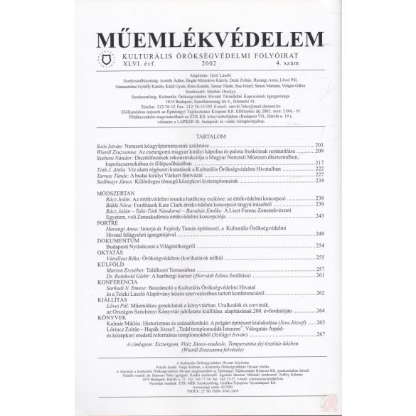MŰEMLÉKVÉDELEM - XLVI. évf., 2002/4.